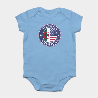 Proud Algerian-American Badge - Algeria Flag Baby Bodysuit